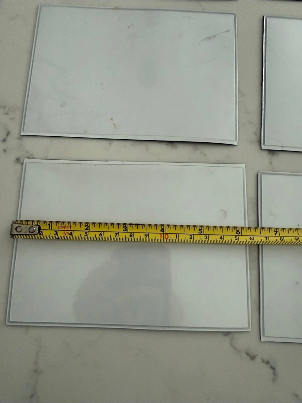 Magnetic photo frames Clear Plastic Card Sleeves - Set of 11